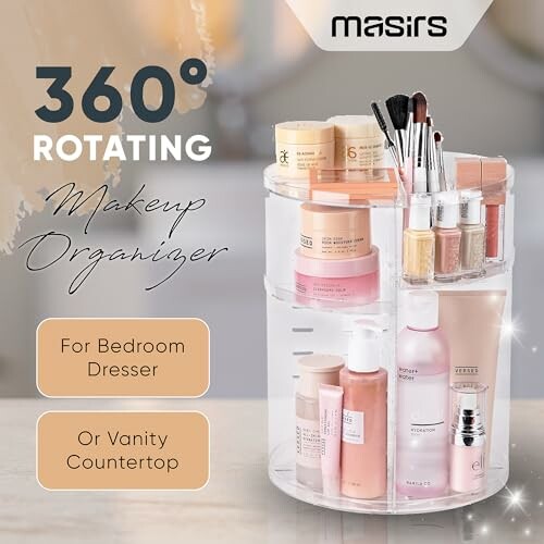 Masirs Rotating Makeup Organizer