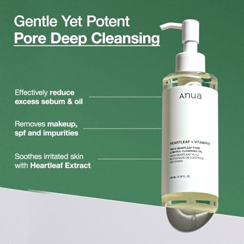 Anua Heartleaf Vitamin E Pore Deep Cleansing product description.