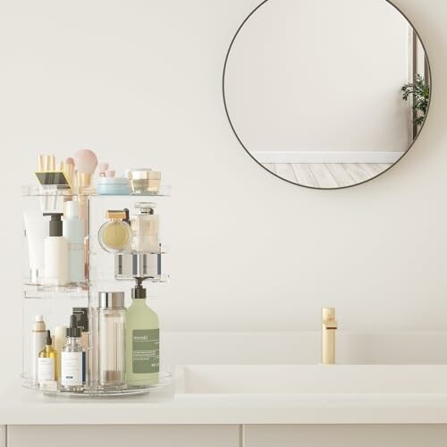 Jiavarry Rotating Makeup Organizer