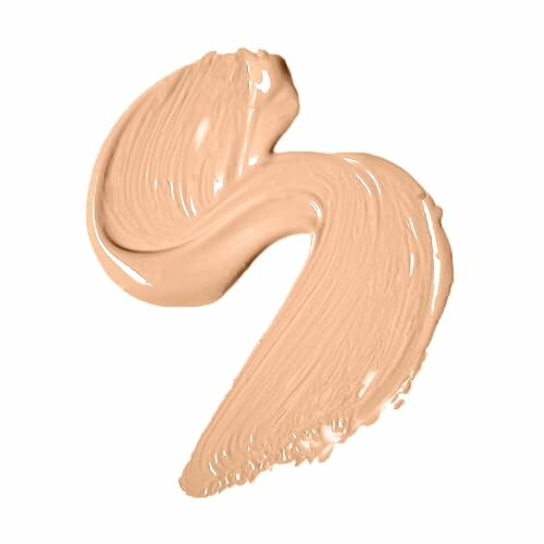 Beige makeup foundation swatch on white background.