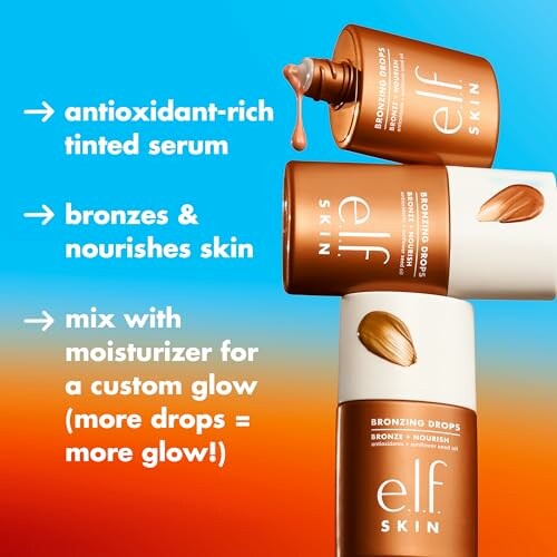 e.l.f. skin bronzing drops with antioxidant-rich tinted serum