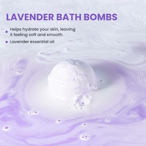 BODY & EARTH Lavender Bath Bombs Gift Set