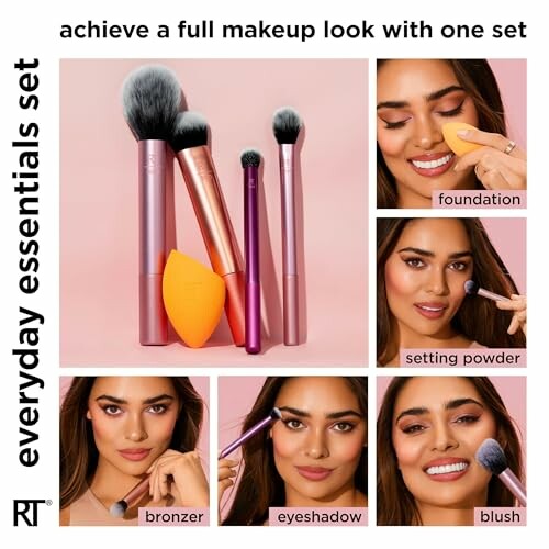 Real Techniques Everyday Essentials Makeup Brush Set