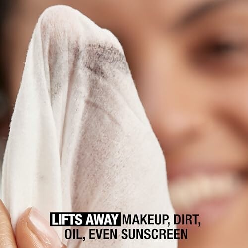 Cloth lifting makeup, dirt, oil, sunscreen