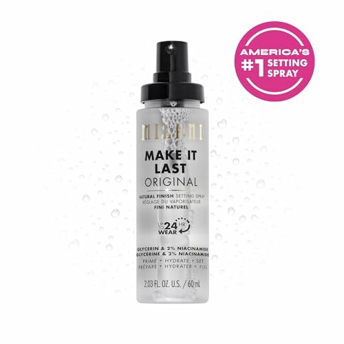 Milani Make It Last Original setting spray bottle with America's #1 setting spray label