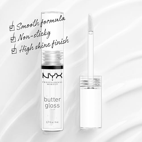 NYX Professional Makeup Butter Gloss with smooth formula, non-sticky, high shine finish