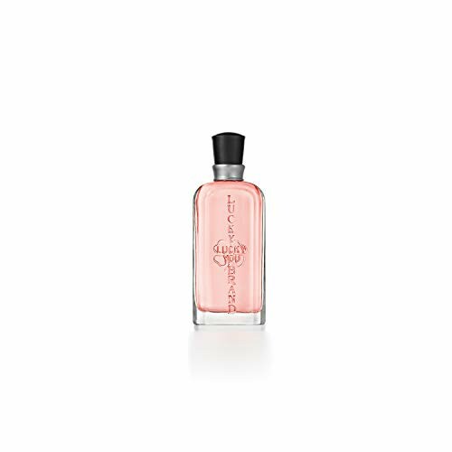 Clear glass bottle with pink liquid and black cap