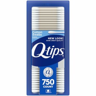 Q-tips cotton swabs package, 750 count