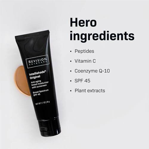 Revision Skincare Intellishade with key ingredients listed.