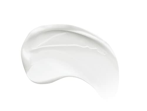 Close-up of smooth white cream texture