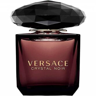 Versace Crystal Noir perfume bottle with black cap