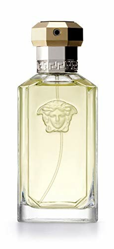 Versace perfume bottle with embossed Medusa logo